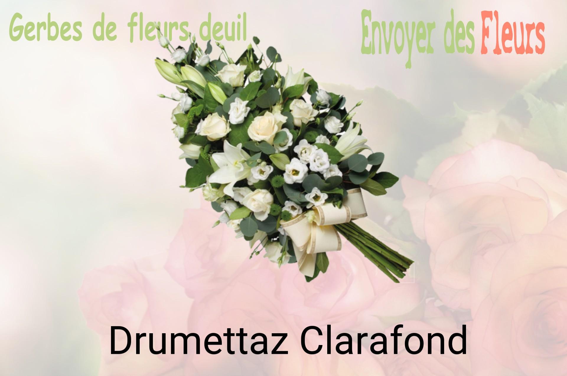 Gerbe de fleurs de deuil livrée à Drumettaz-Clarafond